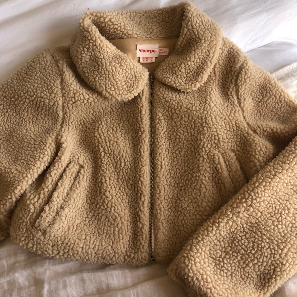 Showpo teddy cropped jacket